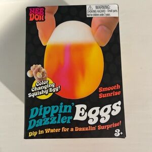 NWT Needoh Dippin' Dazzler Eggs - “Smooth Sunrise” color Squishy! Brand new.